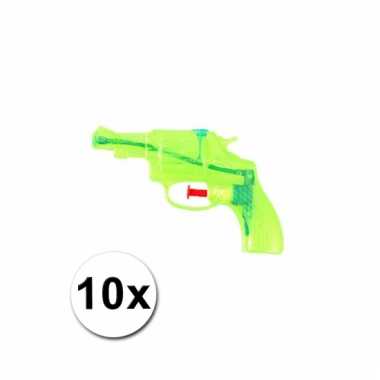10 voordelige groene waterpistolen 13 cm prijs