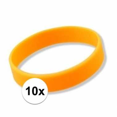 10x oranje armbandjes prijs