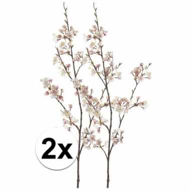 2 x kunstbloemen tak roze japanse bloesem sakura 105 cm prijs