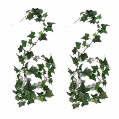 2x nep planten groene hedera helix klimop kunstplanten 180 cm prijs
