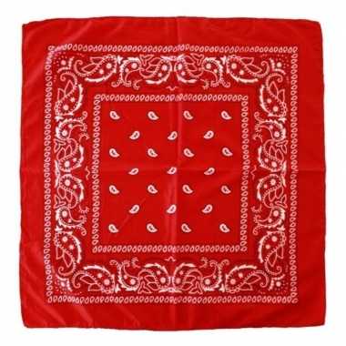 3x budget rode boeren zakdoek 53 x 53 cm prijs