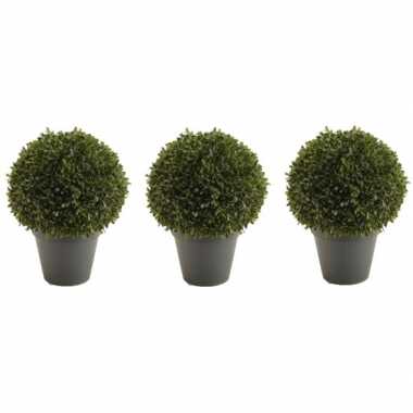 3x kunstplanten boxwood ball 35 cm prijs