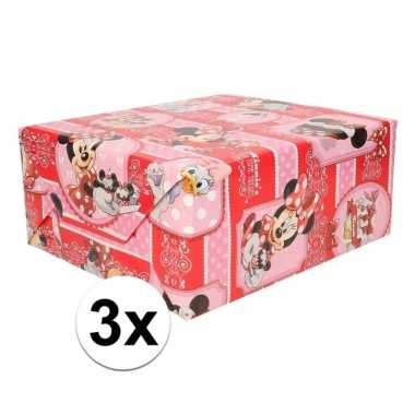 3x minnie mouse cupcake geschenkpapier prijs