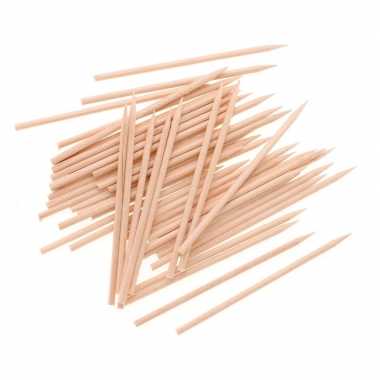 50 houten knutsel sateprikkerstokjes 25 cm prijs