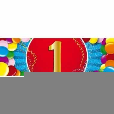 5x 1 jaar leeftijd stickers verjaardag versiering prijs