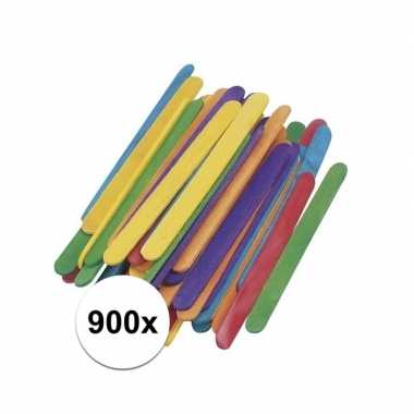 900x gekleurde ijslolly stokjes 5,5 x 2 cm prijs