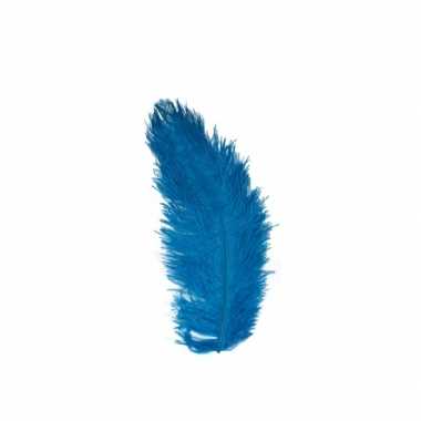 Blauwe veer 35 cm zwarte piet prijs