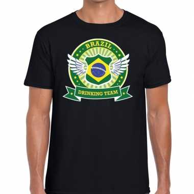 Brazil drinking team t-shirt zwart heren prijs