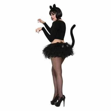 Catwoman katten/poezen rokje zwart met staart prijs