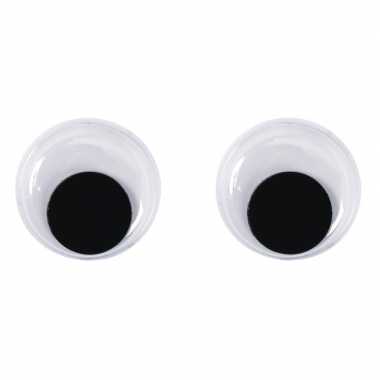 Decoratie oogjes/wiebel oogjes 15 mm 10 stuks prijs