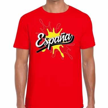 Espana/spanje supporter kleding rood voor heren prijs