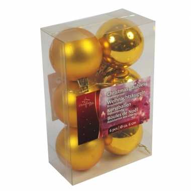 Gouden kerstdecoratie kerstballen set van kunststof 12 stuks prijs