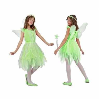 Groen toverfee/elf kostuum met vleugels voor meisjes prijs