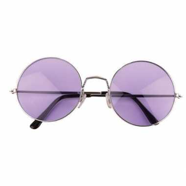 Grote paarse hippie bril prijs