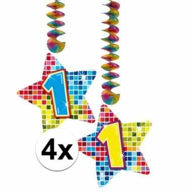 Hangdecoraties 1 jaar 4 stuks prijs
