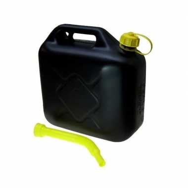 Jerrycan 20 liter met schenktuit zwart prijs