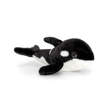 Liggende orka/walvis knuffeldier 35cm prijs
