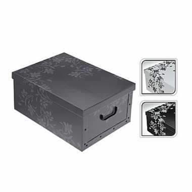Opbergers box grijs 52 x 38 cm prijs