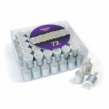 Party poppers in zilveren kleur prijs