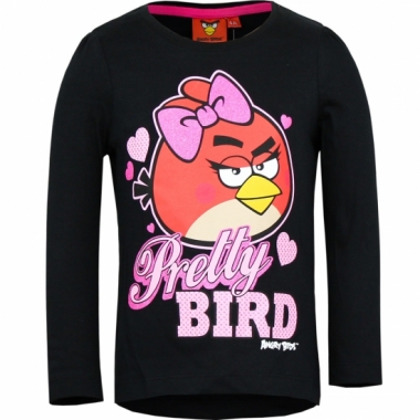 Pretty birds t-shirt zwart prijs