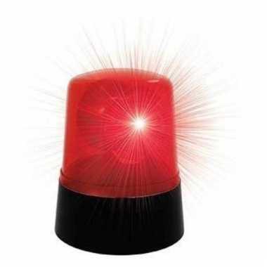Rode roterende ledlamp 9 x 11cm prijs