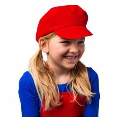Rode verkleed cap/pet mario voor kinderen prijs