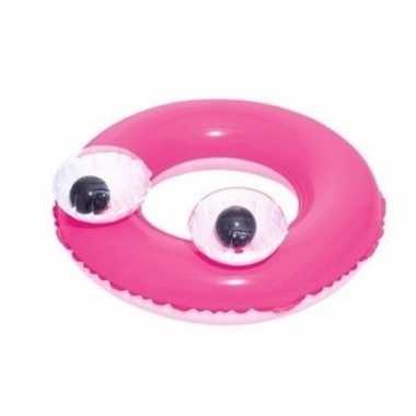 Roze kinder zwemband met oogjes 61 cm prijs