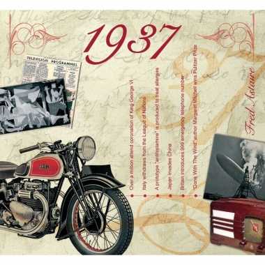 Verjaardag cd-kaart met jaartal 1937 prijs