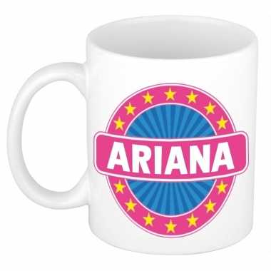 Voornaam ariana koffie/thee mok of beker prijs