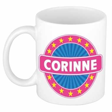 Voornaam corinne koffie/thee mok of beker prijs