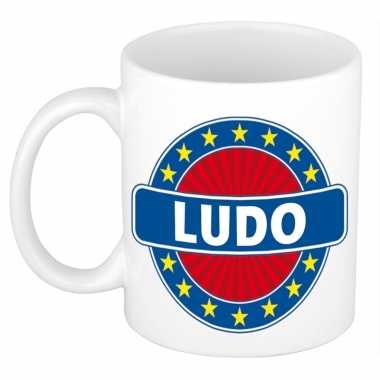Voornaam ludo koffie/thee mok of beker prijs