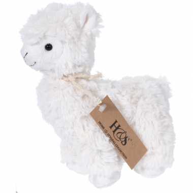 Witte alpaca/lama knuffeldier 20 cm prijs