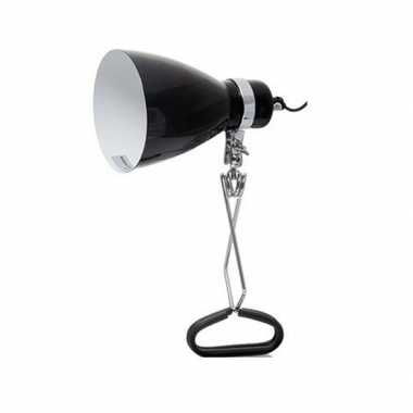 Zwarte klem tafellamp/bureaulamp/leeslamp 11 x 28 cm prijs