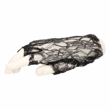 Zwarte verkleed handschoenen kant madonna voor volwassenen prijs