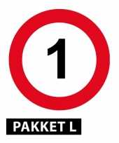 Vergelijk 1 jaar feestartikelen pakket groot prijs