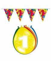 Vergelijk 1 jaar geworden feestartikelen voordeel set prijs