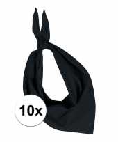 Vergelijk 10 stuks zwart hals zakdoeken bandana style prijs