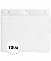 Vergelijk 100 witte naamkaartjes houders wit 11 5 x 9 5 cm prijs