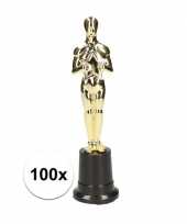Vergelijk 100x gouden academy award beeldje 22cm prijs