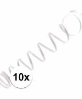 Vergelijk 10x ballon lintjes wit 1 5 meter prijs 10152325