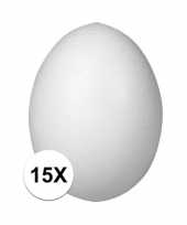 Vergelijk 15x ei van piepschuim 6 cm prijs