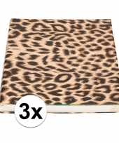 Vergelijk 3x kaftpapier panterprint luipaardprint 600 cm prijs