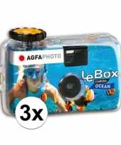 Vergelijk 3x wegwerp onderwatercameras fototoestelen met flits voor 27 kleuren fotos prijs