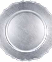 Vergelijk 6x ronde zilveren onderborden 33 cm voor een diner prijs