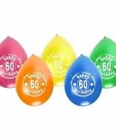 Vergelijk 8x 60 jaar verjaardag ballonnen 28 cm prijs