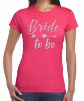 Vergelijk bride to be zilveren letters fun t-shirt roze voor dames prijs