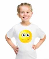 Vergelijk emoticon vrolijk t-shirt wit kinderen prijs