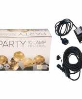 Vergelijk festoon buiten lichtsnoer set 25 meter met warm witte led lampjes prijs