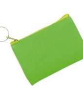 Vergelijk fluor groene portemonnee voor sleutels 10 x 7 cm prijs