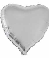 Vergelijk folie ballon zilveren hart 52 cm prijs